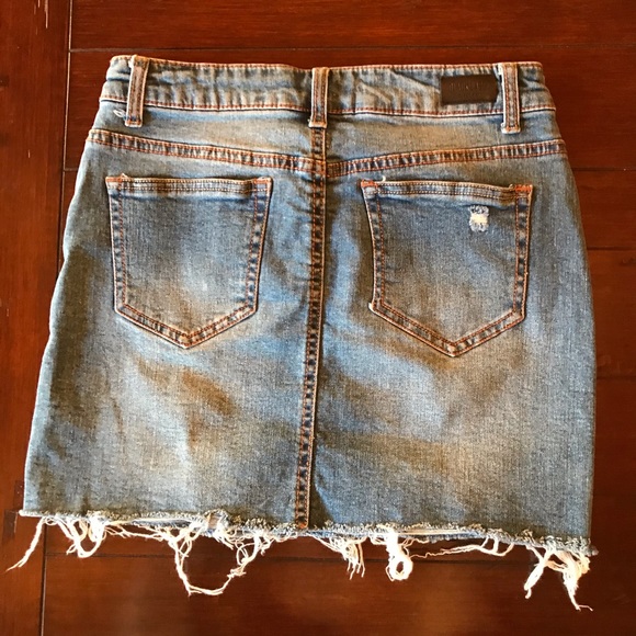 Black Label Ripped Jean Skirt - Picture 7 of 8